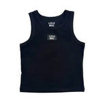 Black Lulu Mac Solid Tank Tops
