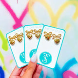 Taylor Shaye Andrea Bow Drop Earrings