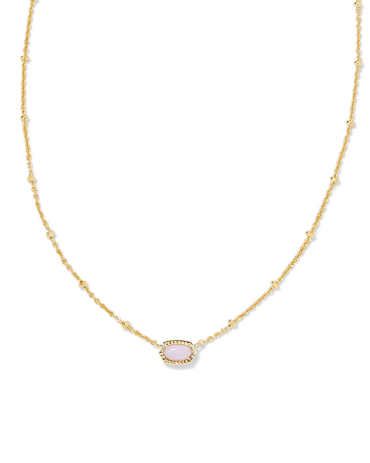 Kendra Scott Boxed Mini Elisa Gold Pink Opalite Crystal