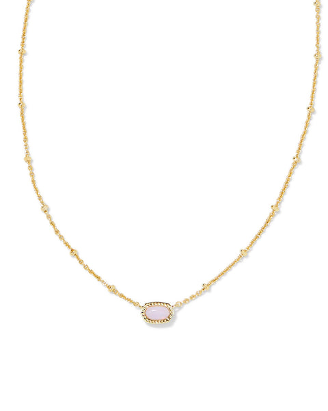 Kendra Scott Boxed Mini Elisa Gold Pink Opalite Crystal