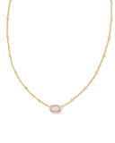 Kendra Scott Boxed Mini Elisa Gold Pink Opalite Crystal