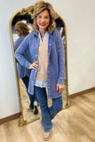 PBJ Campfire Fall Cardigan Blue