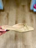 ShuShop Alexandra Flat Mule Bone Croc