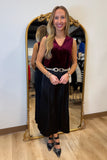 Another Love Jenni Velvet Tank Red Rose