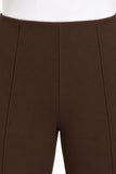 Multiples Straight Leg Ankle Pant Brown