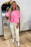 Easy Does It Pocket Tee Pink