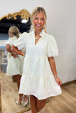 Terah Tiered Dress Cream