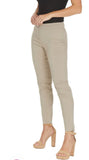 Multiples Wide Band Ankle Pant Stone