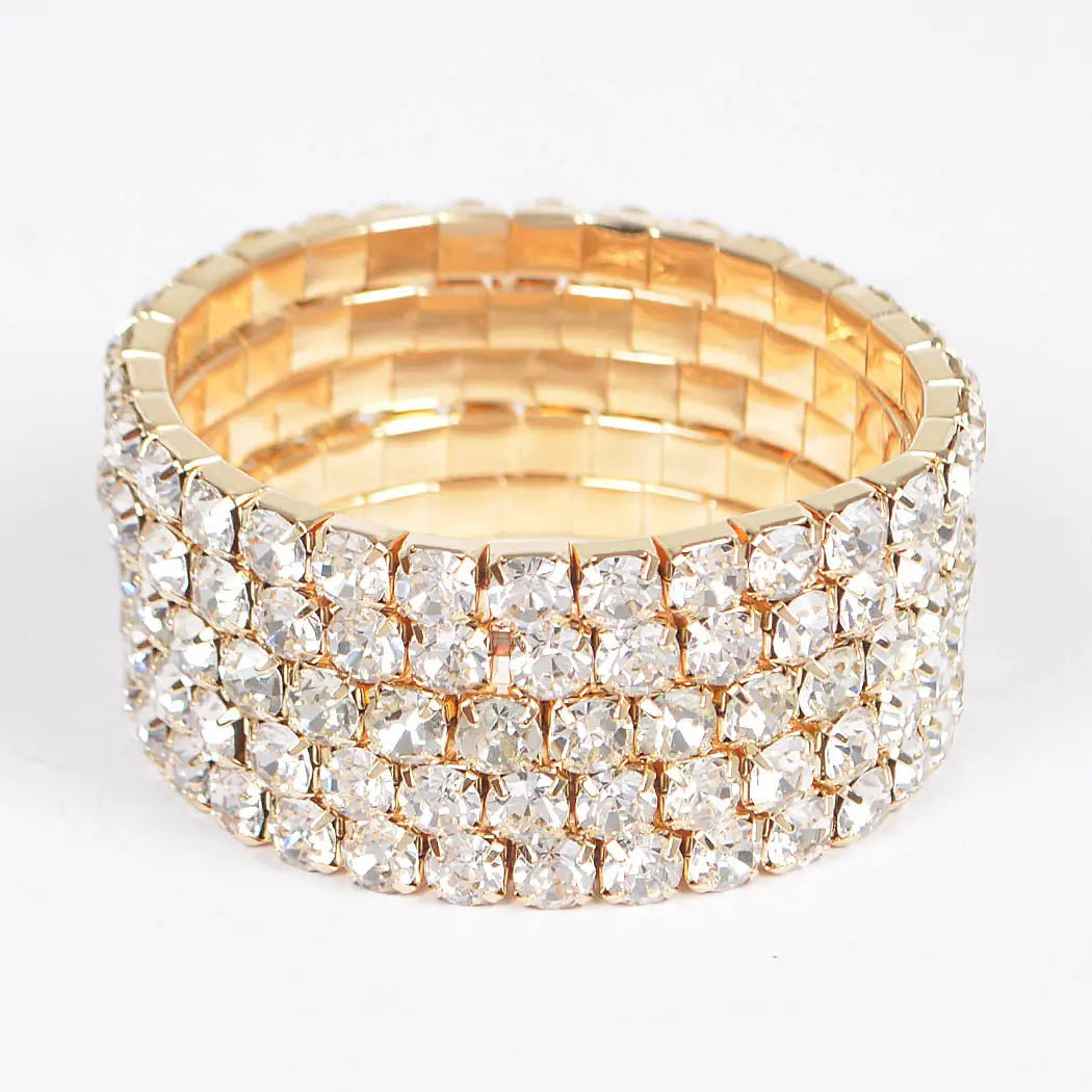 Rhinestone Stretch Bracelet Set