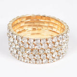 Rhinestone Stretch Bracelet Set