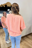 Summer Sherbet Ribbed Top