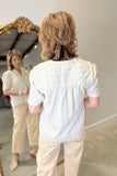 Charlie B Yarn Dye Strip Blouse Fog