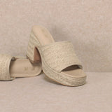 Amelia Platform Slide Sandal