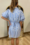 Art Deco Dream Dress Blue