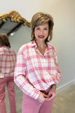 Renuar Scarlet Plaid Shirt