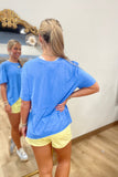 Flowy Activewear Top Cobalt