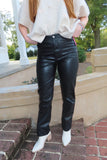 Buddy Love Gomez Vegan Leather Pants Black