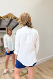 Dear John Gaia Gauze Blouse White