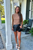 Halftime Ready Split Front Short Black