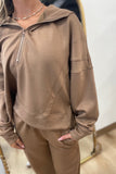 Cozy Season 2 Piece Pant Set Mocha