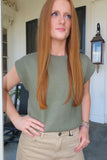 Harvest Specialty Sleeveless Sweater Juniper Green