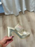 Matisse Gem Platform Sandal Gold