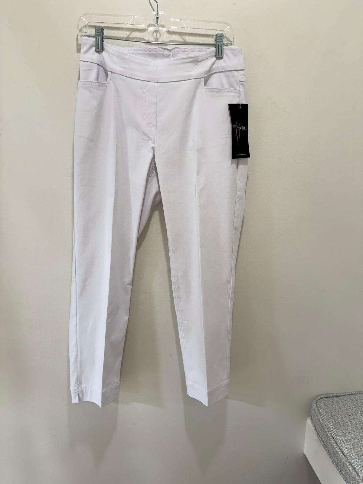 Slimsations Pull On Crop Pant White