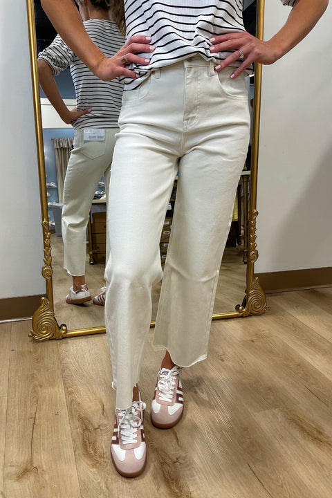 Bayeas Wide Leg Pant White