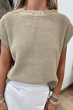 October is Here Exposed Seam Vest Khaki