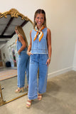 FRNCH Saphira Pork Chop Pocket Jean