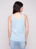 Charlie B V Neck Knit Cami Bluebell