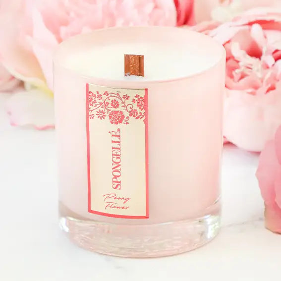 Spongelle Peony Flower Soy Candle