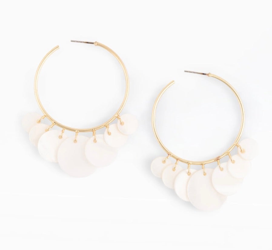 Michelle McDowell Cove White Earrings