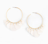Michelle McDowell Cove White Earrings
