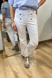 Charlie B Flare Pant White