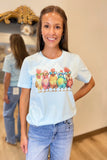 Chicken Sunglasses Graphic Tee Blue