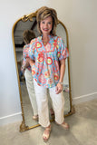 Umgee Pastel Punch Blouse