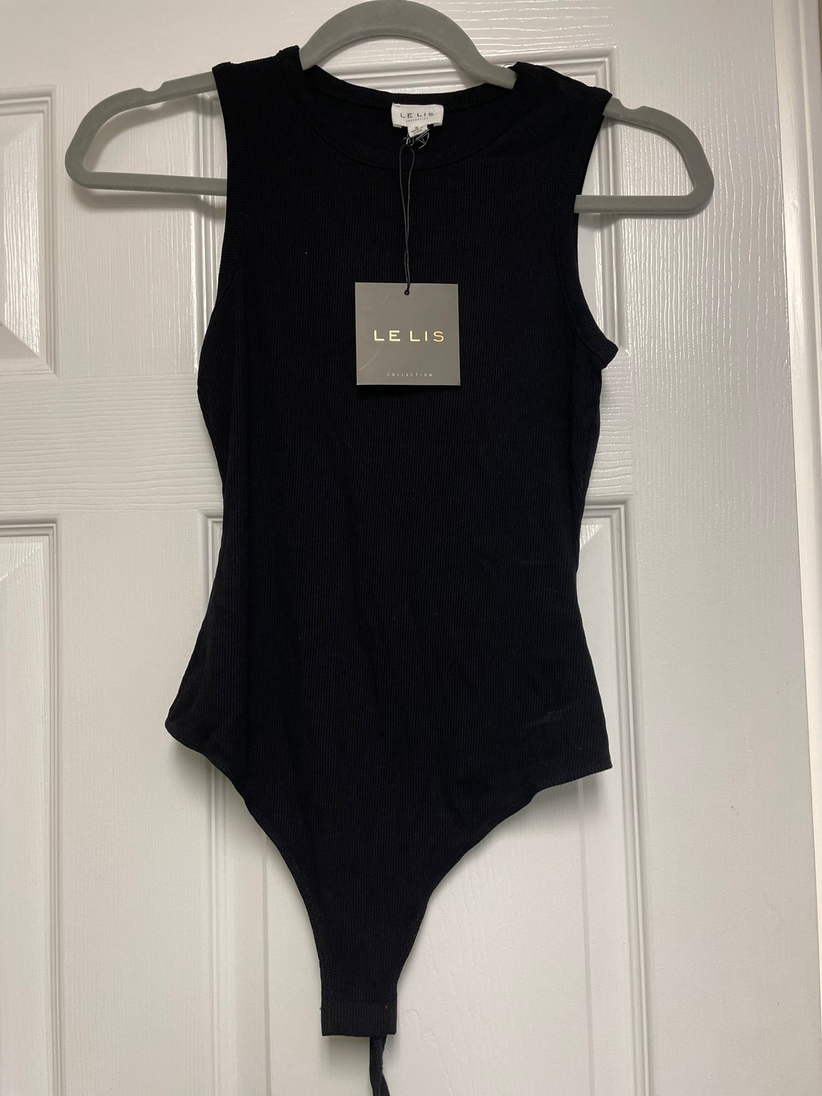 Sleeveless Round Neck Bodysuit Black