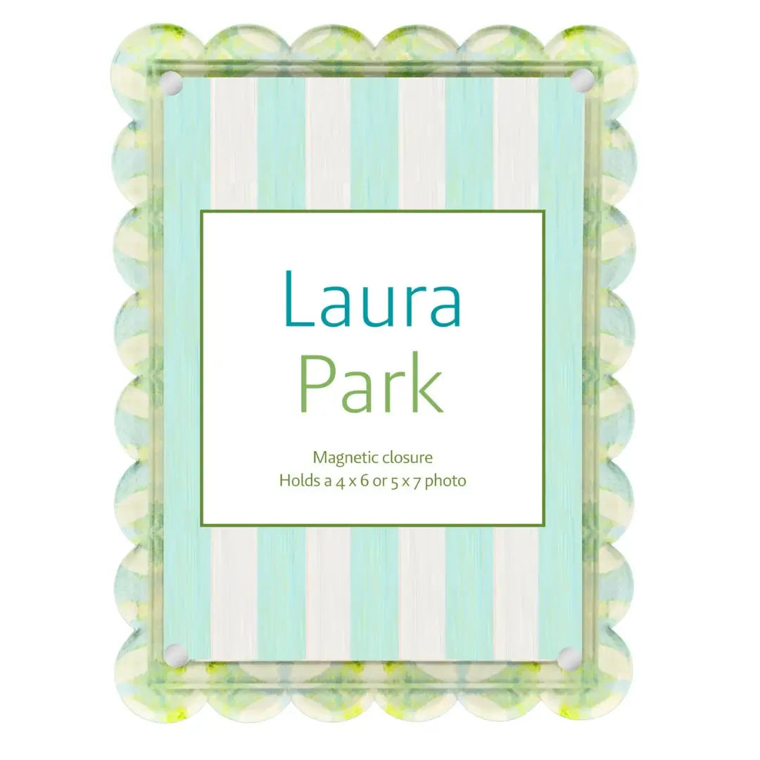 Elephant Falls Scalloped Picture Frame