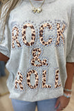 PUFF Leopard Rock & Rock Tee Mocha