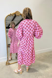 Mudpie Waylon Midi Dress Pink