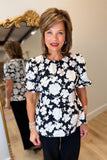 Mary Square Nina Top Garden District Black