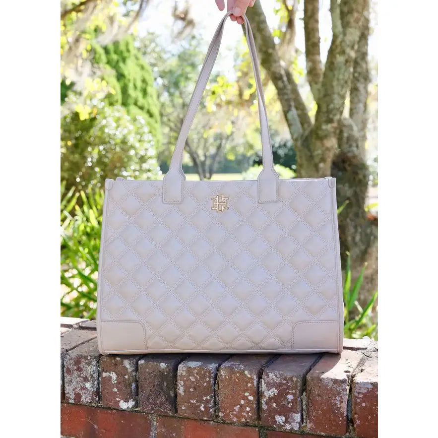 Caroline Hill Shane Tote Nude Quilted DQ