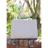 Caroline Hill Shane Tote Nude Quilted DQ
