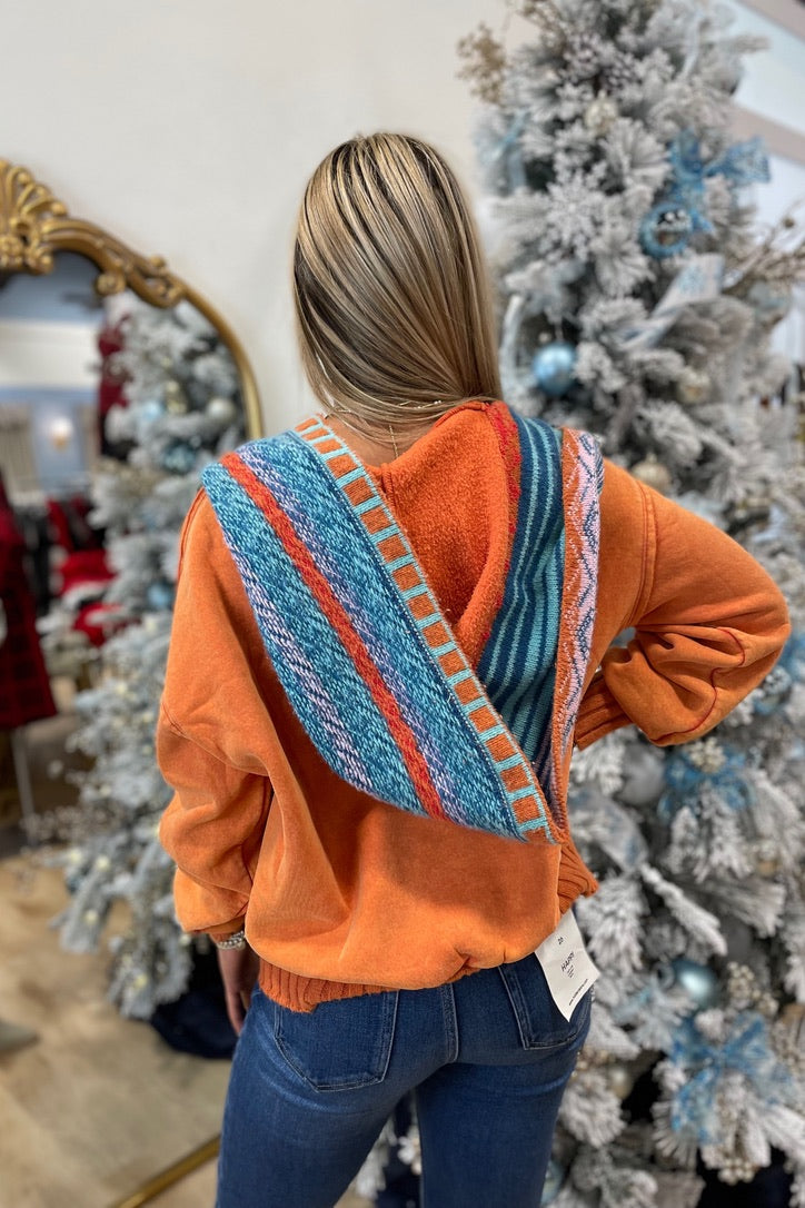 Complete Comfort Pull Over Hoodie Orange