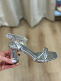 Eagle Strappy Heel Silver