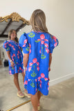 Umgee Petal Perfect Dress Blue