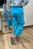 Renuar Woven Pant Aquamarine