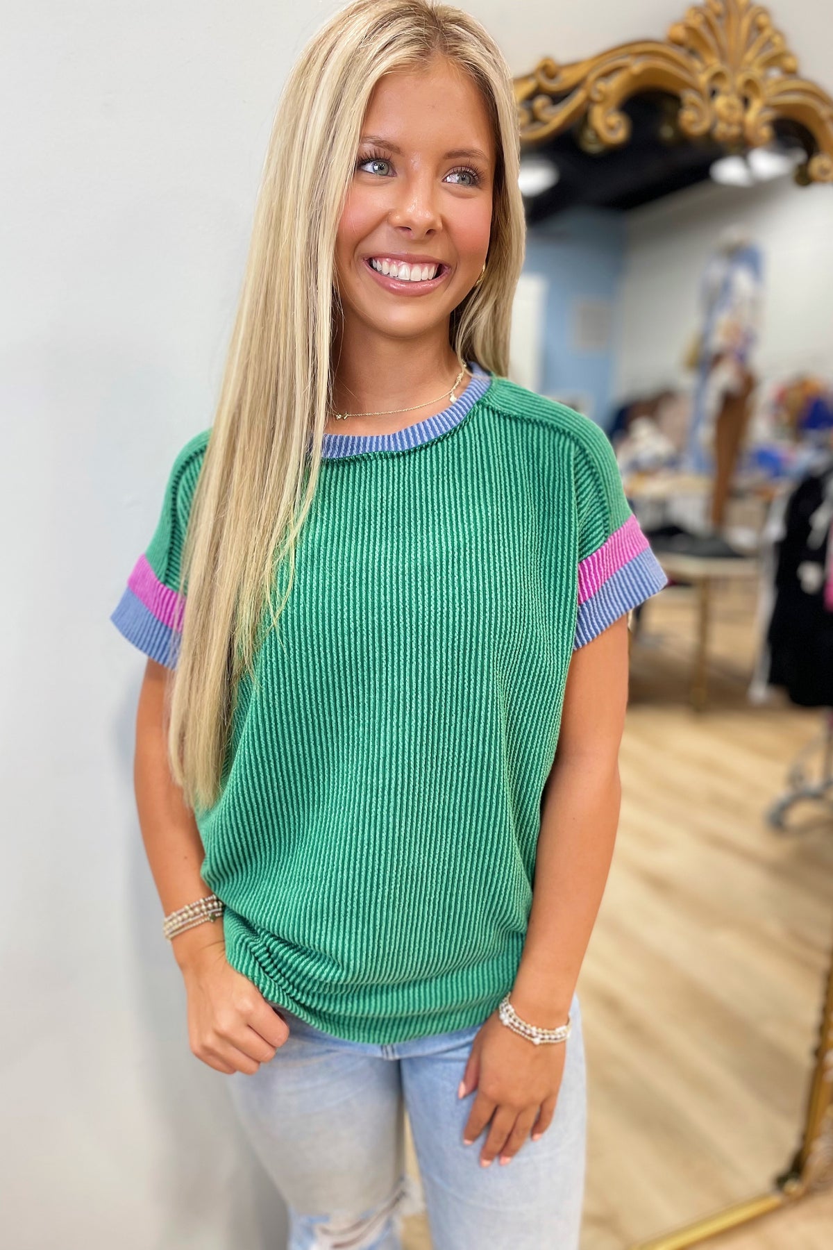 School Day Top Kelly Green