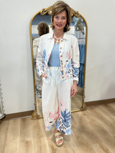 Charlie Border Print Pant Supernova